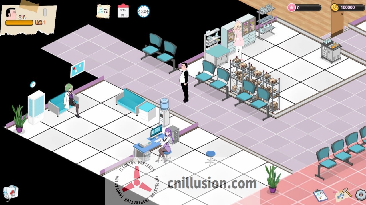 [经营SLG/中文/更新]黑山综合医院 黒山総合病院 v3.5 官中步兵版[FM/百度/2G]