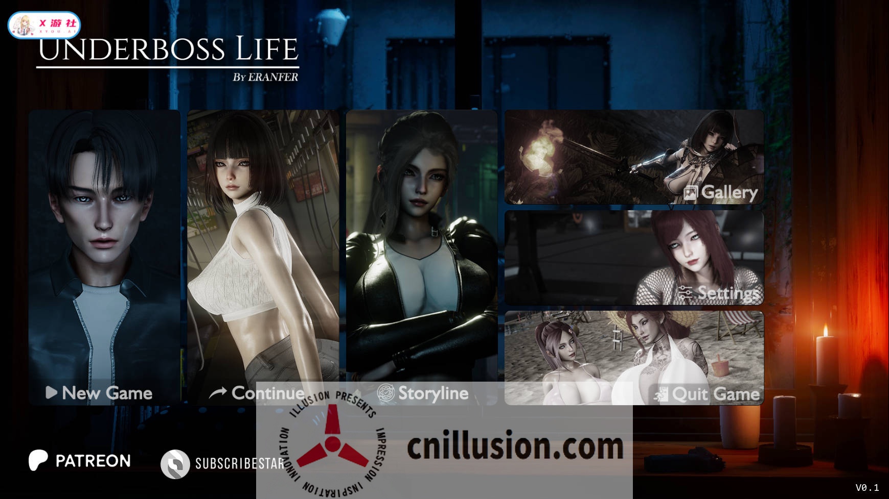 [SLG/汉化/动态] 副手人生/Underboss Life Ver0.1 AI汉化 [528M/FM/WY]