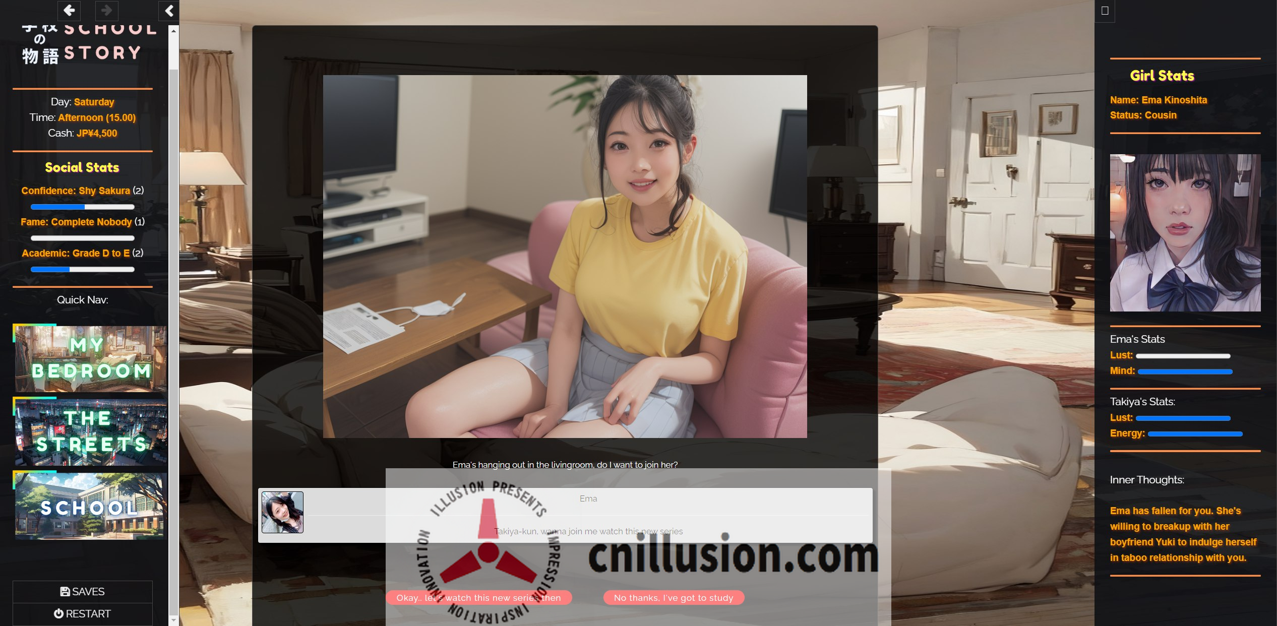 [SLG/真人/HTML] 学校の物语 Gakko No Monogatari V0.18b 浏览器汉化 [14.3G/FM/WY]