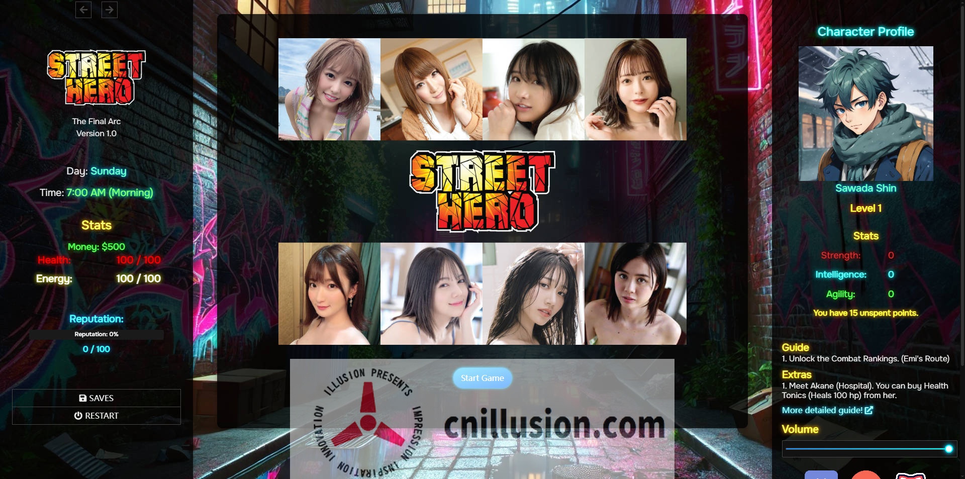 [SLG/真人/HTML] 街头英雄/Street Hero V0.8 浏览器汉化 [22.7G/FM/WY]