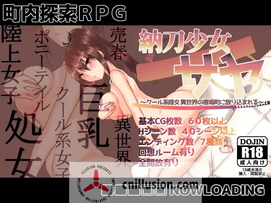 【探索RPG/汉化】納刀少女サヤ ～クール系陸女 異世界の宿場町に放り込まれる Ver1.1 AI汉化版+存档【1.4G】【百度网盘/直链】