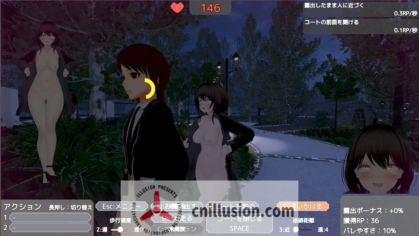 【SLG/官中/动态】为了不被发现穿着裸大衣的塞雷卡~バレないように裸コートで露出するセレカさん v1.3 官方中文版【1.7G】【微云网盘/直链】