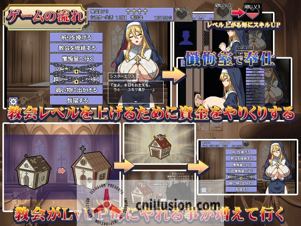 【SLG/汉化】为姐妹艾莉丝而鸣的钟声 /シスターエリスの為に鐘は鳴る  Ver4 Ver25.03.22 AI汉化版【500M】【微云网盘/直链】