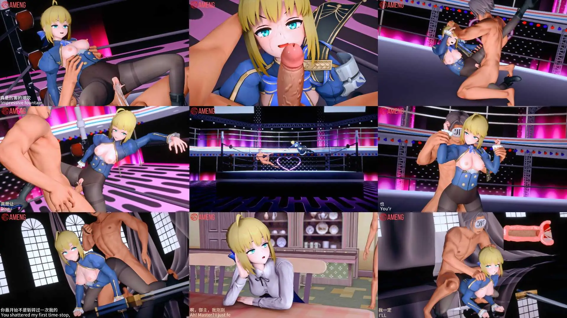 [3D同人动画】Ameng-fate-阿尔托莉雅骑士王的败北【456mb-8.58分钟】飞猫+百度