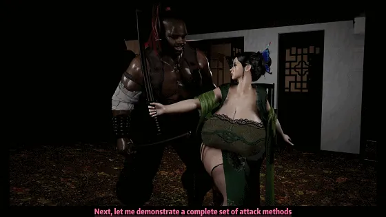 [3D/无修/CV] 依雯&妮妮(妮妮のスタジオ) 9月新作：Vision 3 爆乳黑丝人妻训练中被黑人师傅猥亵 [753M/FM/WY]