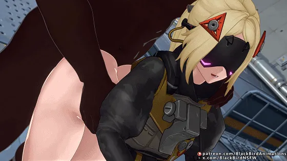 [3D/无修/CV] BlackBirdNSFW 6月新作：艾玛+不知火舞+扳机 性感御姐黑色巨根口爆颜射后入中出 [1.3G/FM/WY]