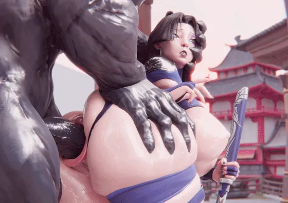 [3D/无修/CV] AzureLotus 9月新作：雾子+灵蝶+大黄蜂 性感丰满御姐后入激情爆肏 [205M/FM/WY]