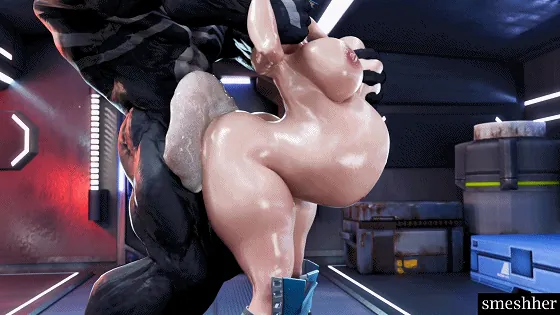 [3D/无修/CV] smeshher 8月新作：艾达王+艾玛 性感丰满御姐被超巨根中出灌到胃凸 [881M/FM/WY]