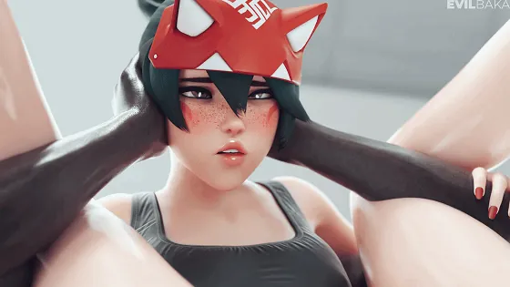 [3D/无修/CV] Evilbaka 7-8月新作：雾子+朱诺 性感少女白嫩蜂腰蜜桃臀黑色巨根后入爆肏 [482M/FM/WY]