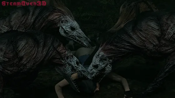 [3D/无修/CV] SteamOven3D 11月新作：劳拉+萨姆斯 性感御姐异种触手凌辱调教中出 [1.5G/FM/WY]