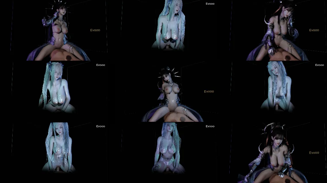 【3D同人动画】Evooo-古风战败骑乘+白毛美女诱惑骑乘【2V-397mb-4.29分钟】
