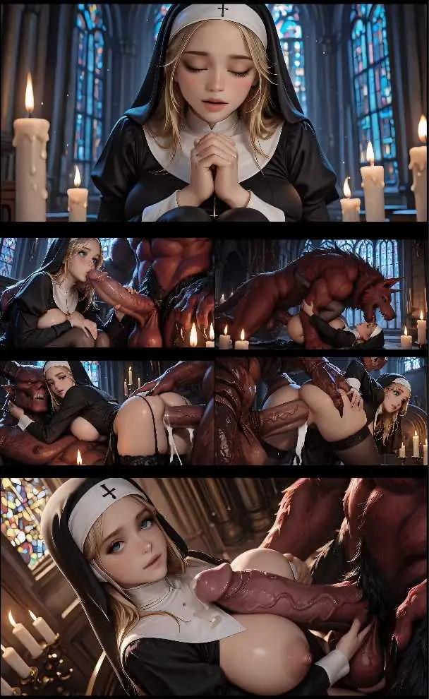 [AI动画】ShizzleAI-修女和野兽之神圣的洞【141mb-4.17分钟】飞猫转百度