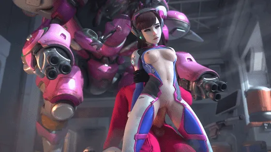 [3D/无修/CV] FraxXLR 8月新作：黑百合+D.Va 极品黑丝女秘书激情爆肏 [225M/FM/WY]