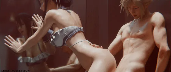 [3D/无修/CV] Aries' Possession 8月新作：Tifa & Cloud 蒂法 性感女神后入抱肏中出 [472M/FM/WY]