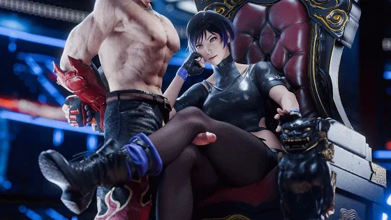 [3D/无修/CV] Magikal3D 10月新作：黑皇后+蕾娜+魅魔 性感黑丝御姐强制腿交骑乘榨精 [3.7G/FM/WY]