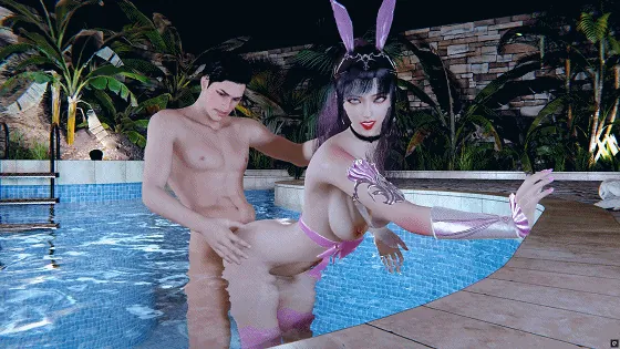 [3D/动态/VAM] 小梦：小舞泳池 性感长腿女神多体位激情爆肏 [1.2G/FM/WY]