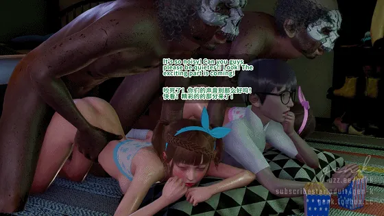 [3D/无修/NTR] GEN.K 11月新作：The White Skull-白骷髅 迷糊姐妹花被流浪汉入室侵犯中出 [中字] [1.9G/FM/WY]