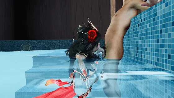 [3D/隐奸/NTR] 牛头人爱好者：古装女友-女帝-泳池NTR 性感女友在泳池内被猥琐男人侵犯中出 [中字] [6.6G/FM/WY]