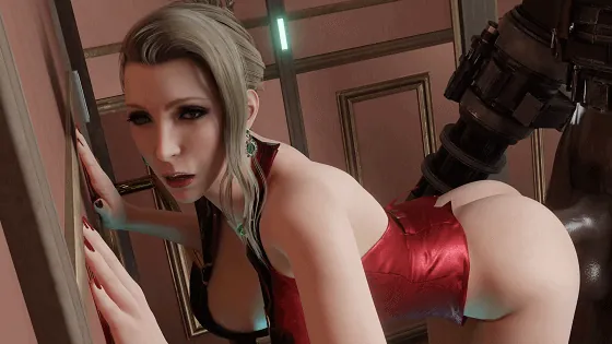 [3D/无修/CV] VatiWah 8月新作：FF7 Scarlet Elevator 史卡蕾特 性感御姐黑色巨根侵犯中出 [182M/FM/WY]
