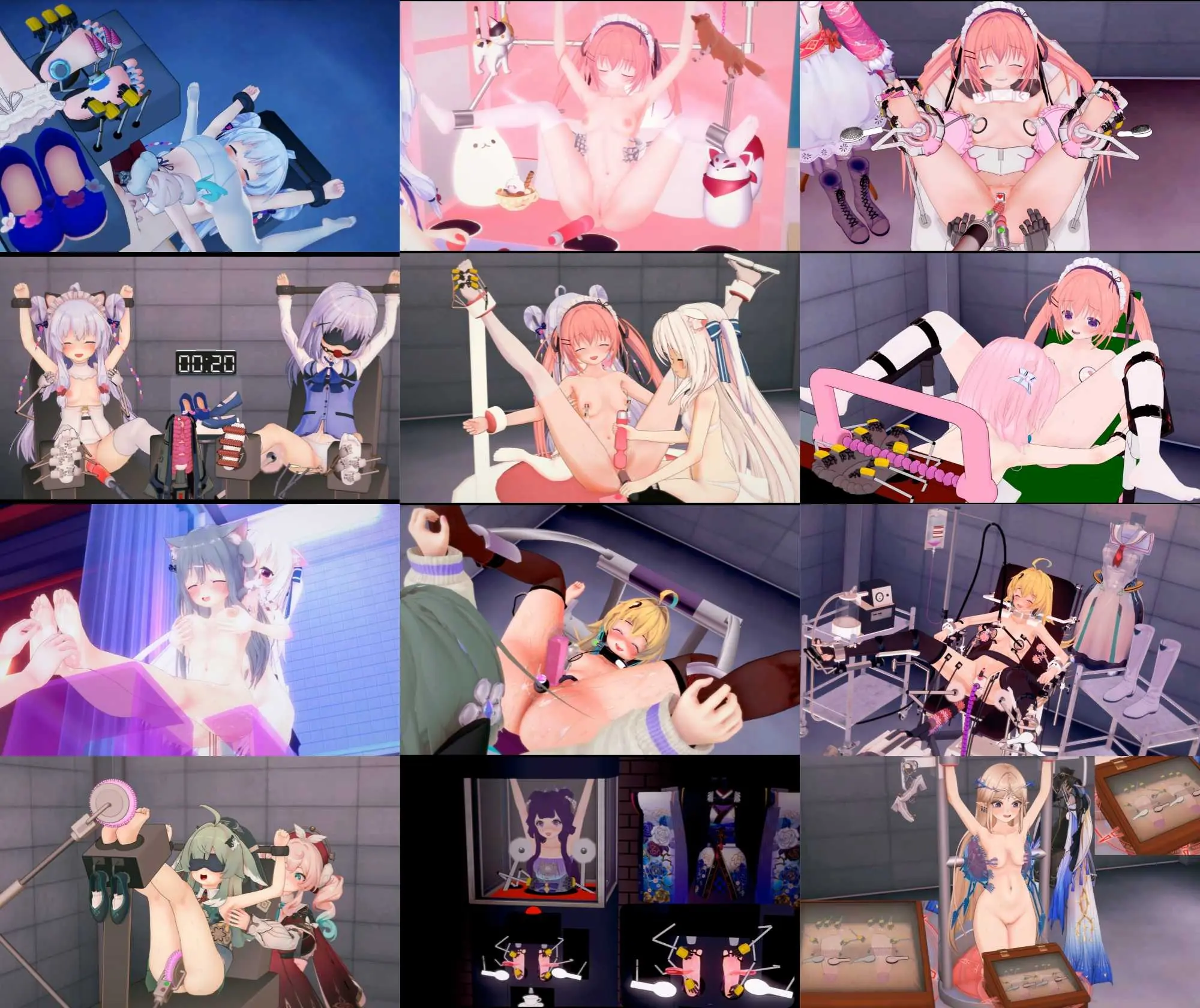 【MMD】【更新至2025.8.12】精品合集_超高质量R18MMD_百可花_机械姦【3G/16V】【FM转BD】