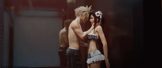 [3D/无修/CV] Aries' Possession 8月新作：Tifa & Cloud 蒂法 性感女神后入抱肏中出 [472M/FM/WY]